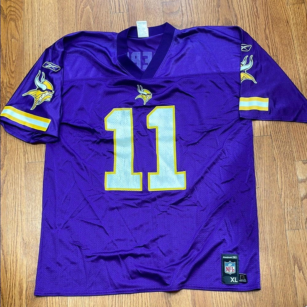 Minnesota Vikings Purple NFL Team Jersey with Number 11